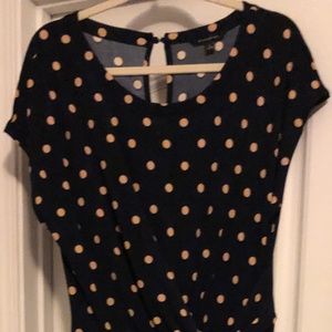 Banana Republic Women’s Navy Polka Dot Jumpsuit
